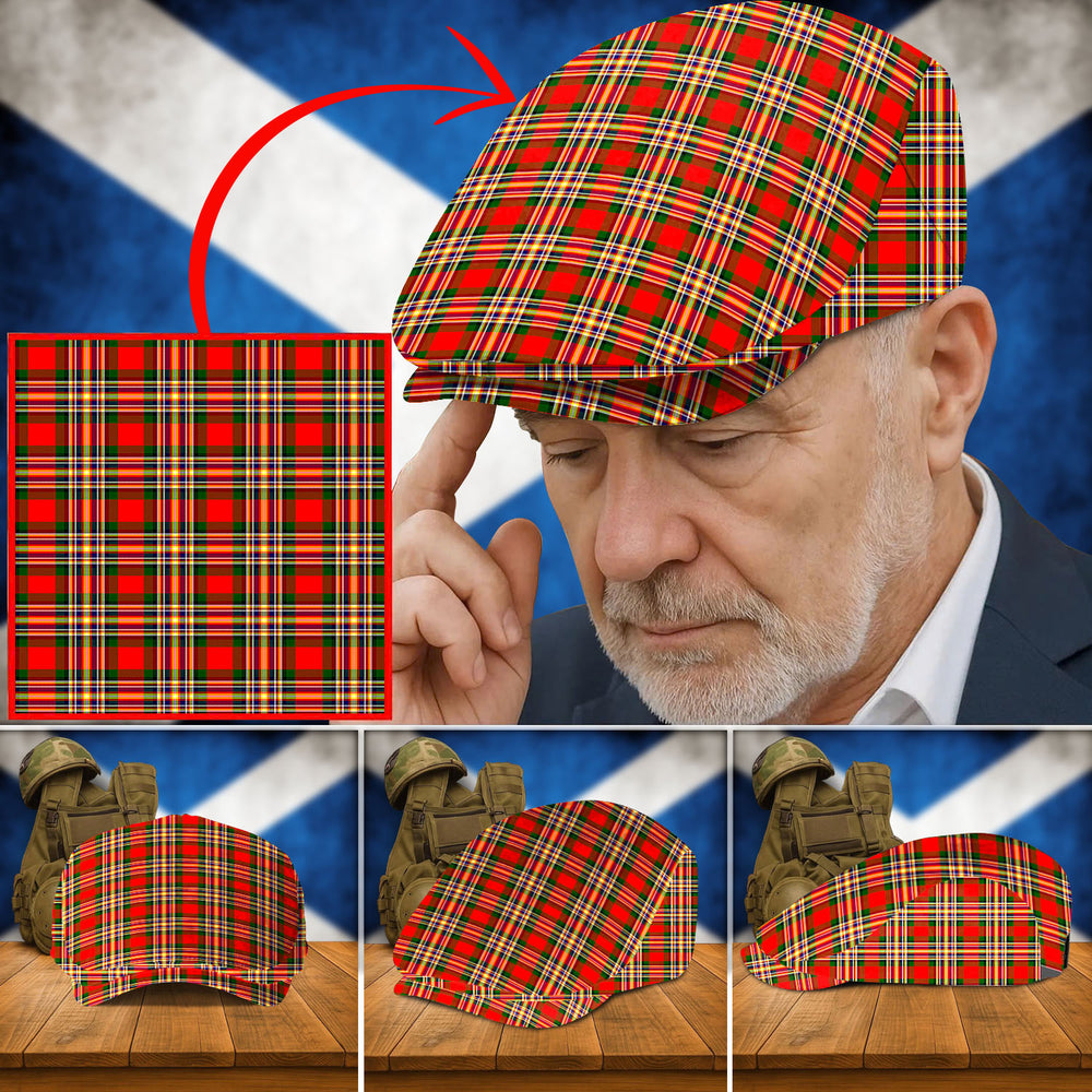 Clan MacGill Modern Tartan Flat Cap BB44 MacGill Modern Tartan Tartan Today