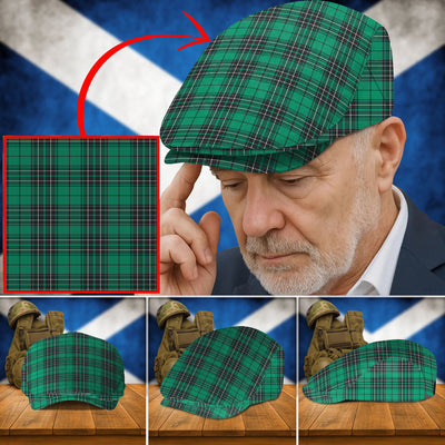 Clan MacLean Hunting Ancient Tartan Flat Cap FX55