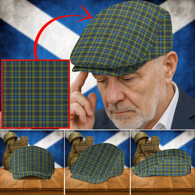 Clan MacLellan Ancient Tartan Flat Cap UQ58