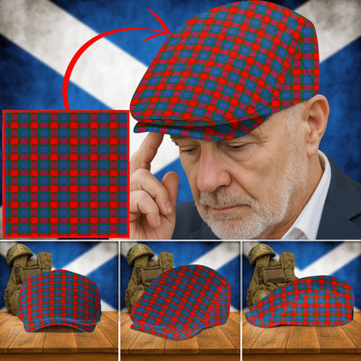 Clan MacQuarrie Modern copy Tartan Flat Cap LI27