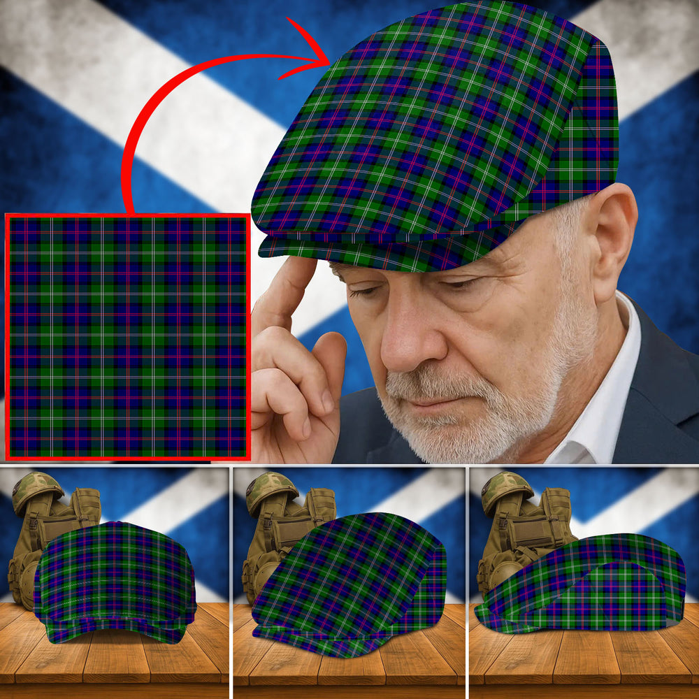 Clan MacThomas Modern Tartan Flat Cap MR44 MacThomas Modern Tartan Tartan Today