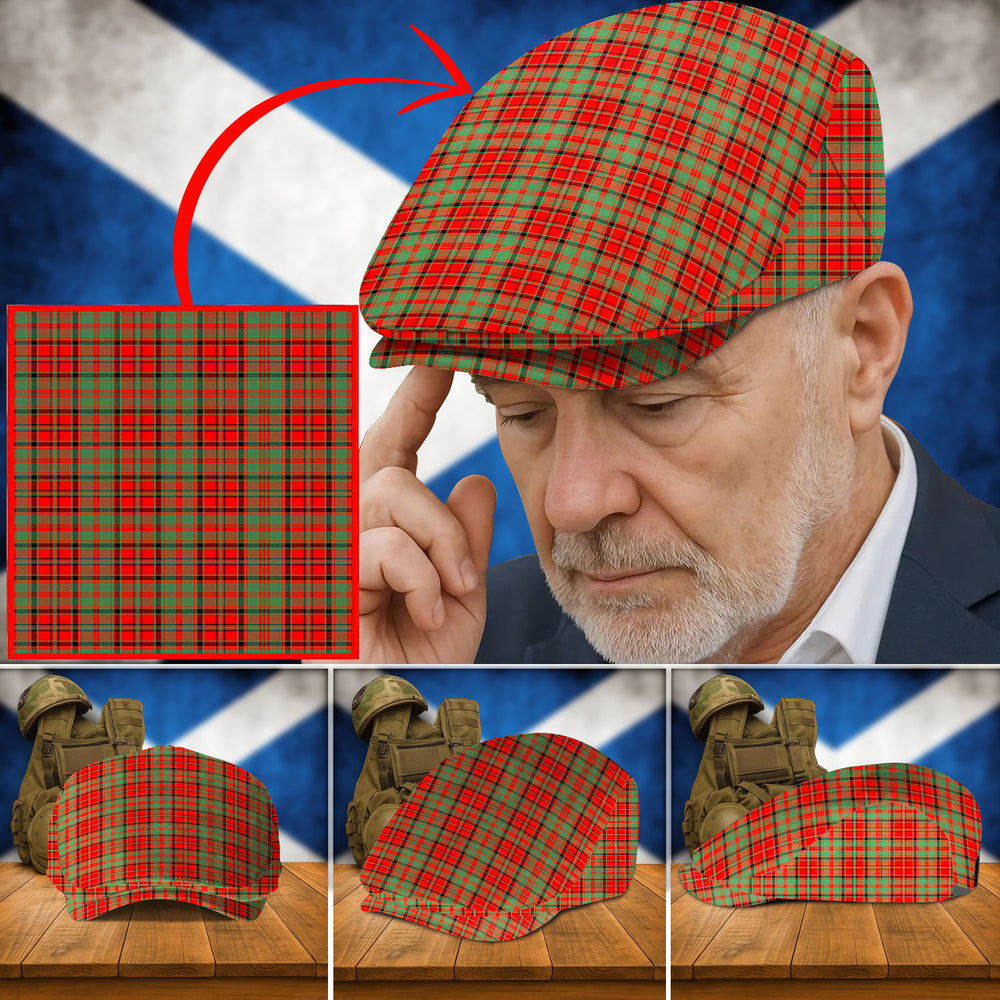 Clan Macnish Modern Tartan Flat Cap EL27 Macnish Modern Tartan Tartan Today