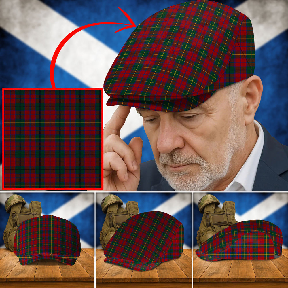 Clan McCarthy Tartan Flat Cap SQ64 McCarthy Tartan Tartan Today