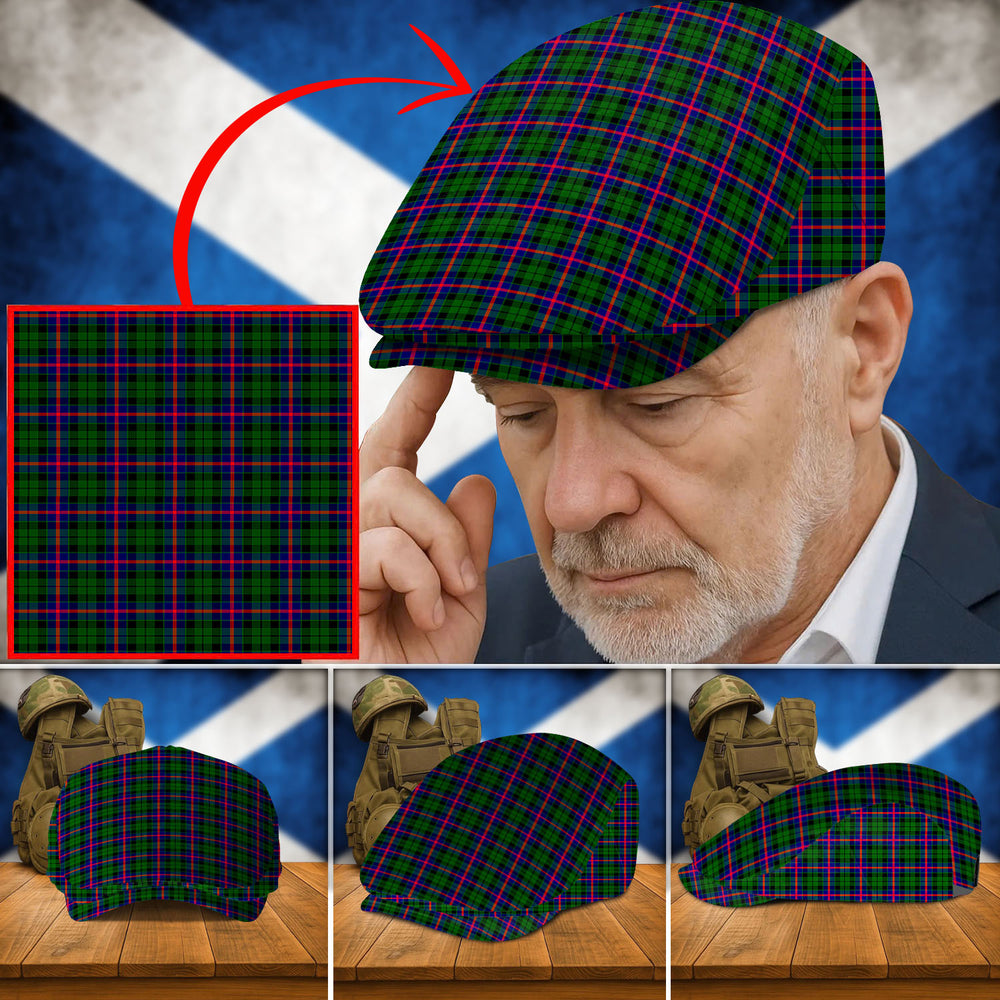 Clan Morrison Modern Tartan Flat Cap SW24 Morrison Modern Tartan Tartan Today