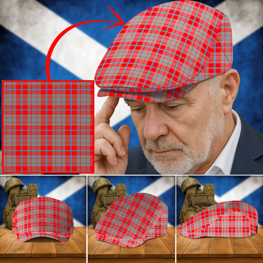 Clan Moubray Tartan Flat Cap