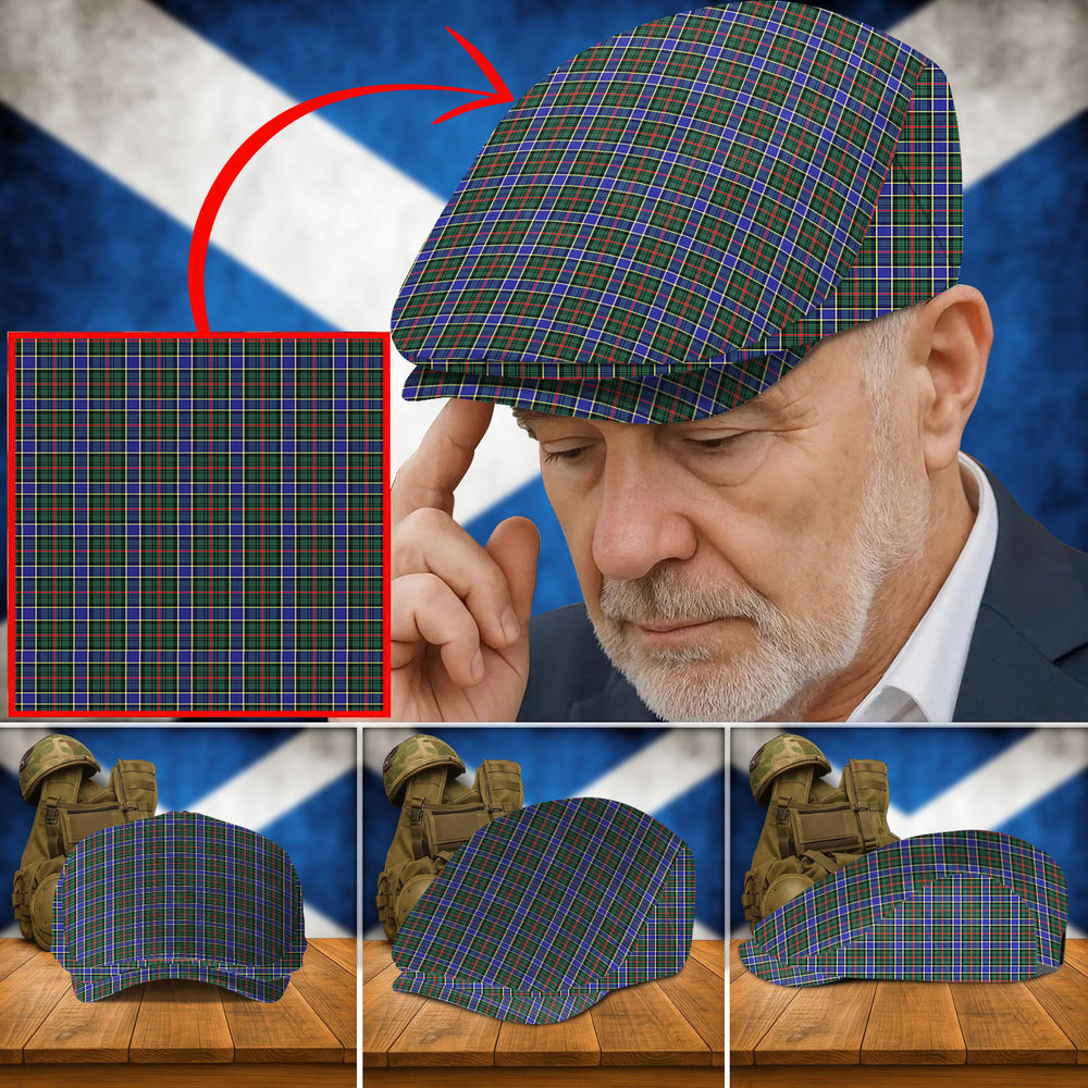 Clan Ogilvie Hunting Modern Tartan Flat Cap OL34 Ogilvie Hunting Modern Tartan Tartan Today