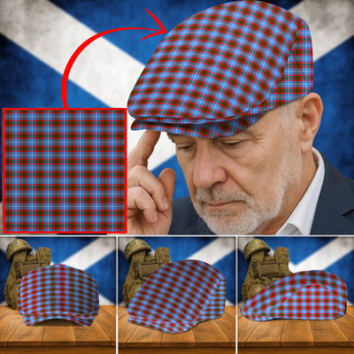 Clan Pentland (Edinburgh) Tartan Flat Cap QE23