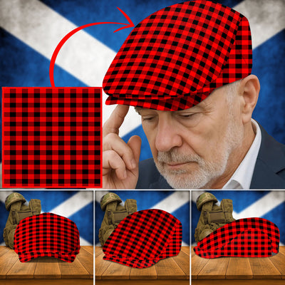 Clan Rob Roy MacGregor Modern Tartan Flat Cap VN40