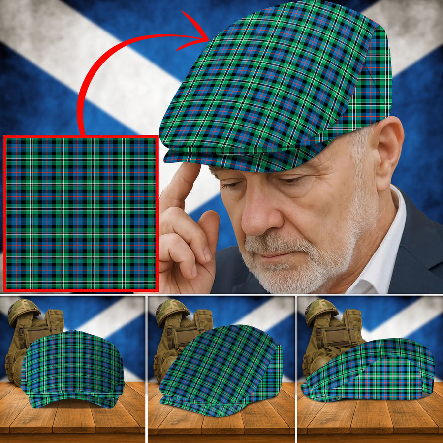 Clan Rose Hunting Ancient Tartan Flat Cap