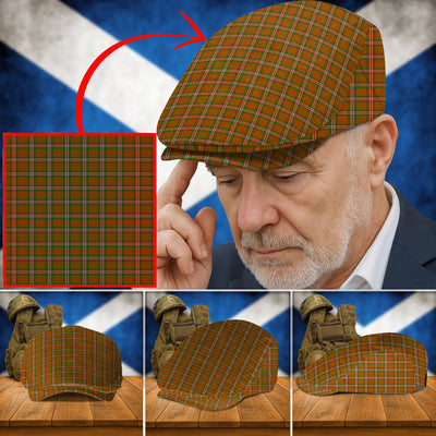 Clan Scott Brown Modern Tartan Flat Cap HP62
