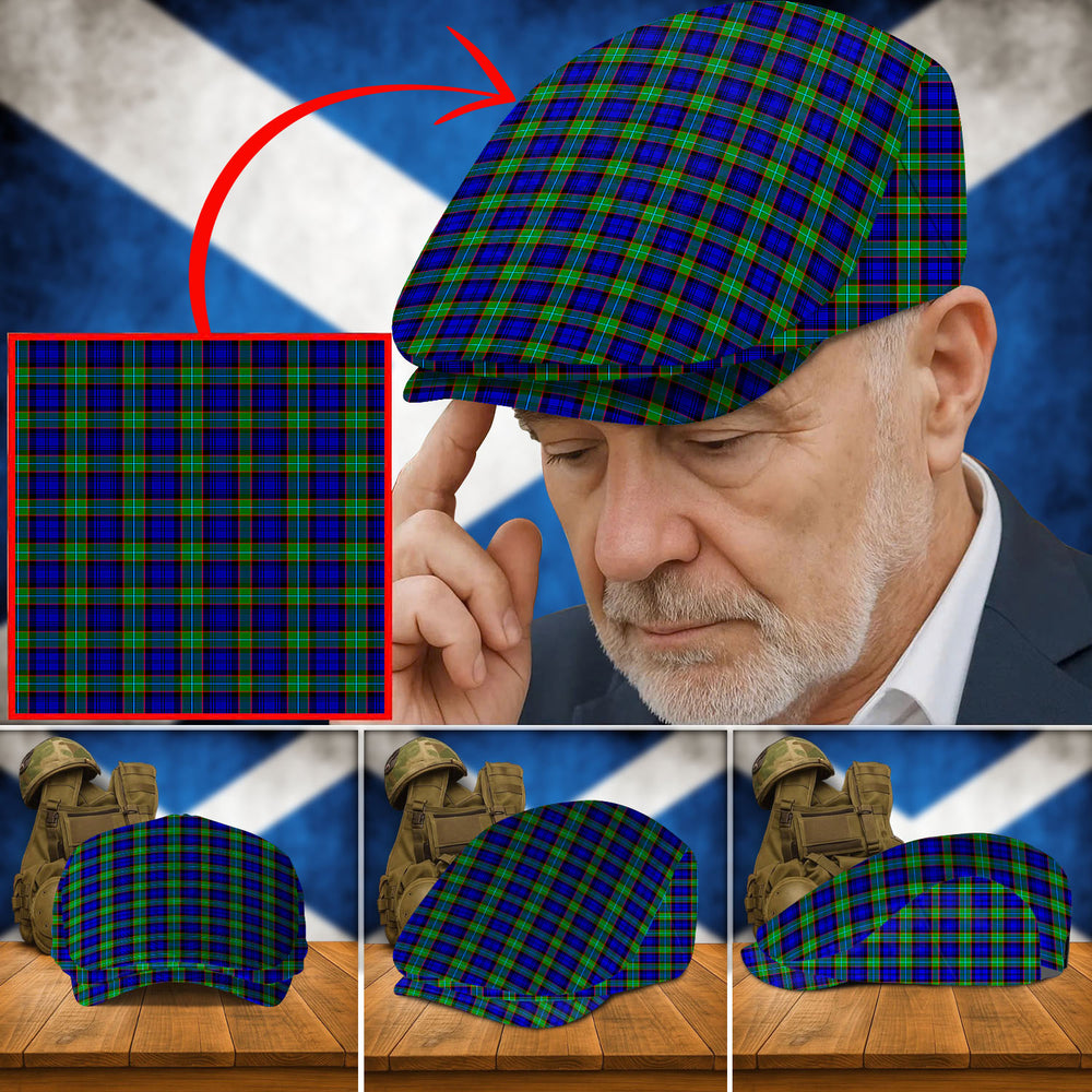 Clan Sempill Modern Tartan Flat Cap TZ53 Sempill Modern Tartan Tartan Today