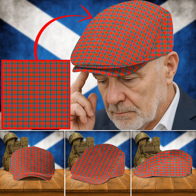 Clan Sinclair Ancient Tartan Flat Cap CR25