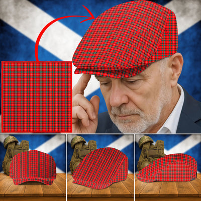 Clan Stuart of Bute Tartan Flat Cap TS16