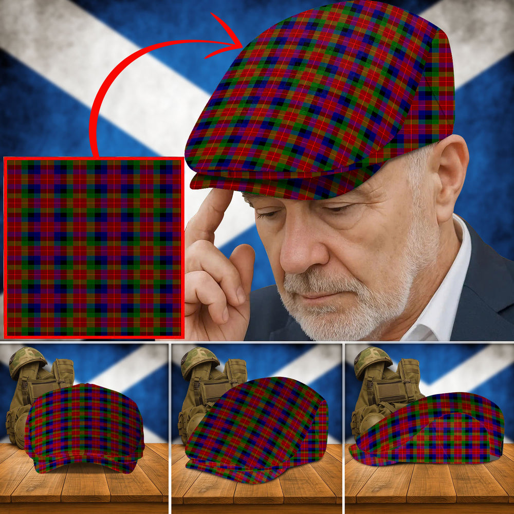 Clan Tennant Tartan Flat Cap EG22 Tennant Tartan Tartan Today