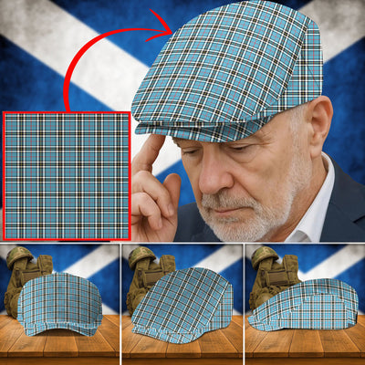 Clan Thomson Tartan Flat Cap NN40