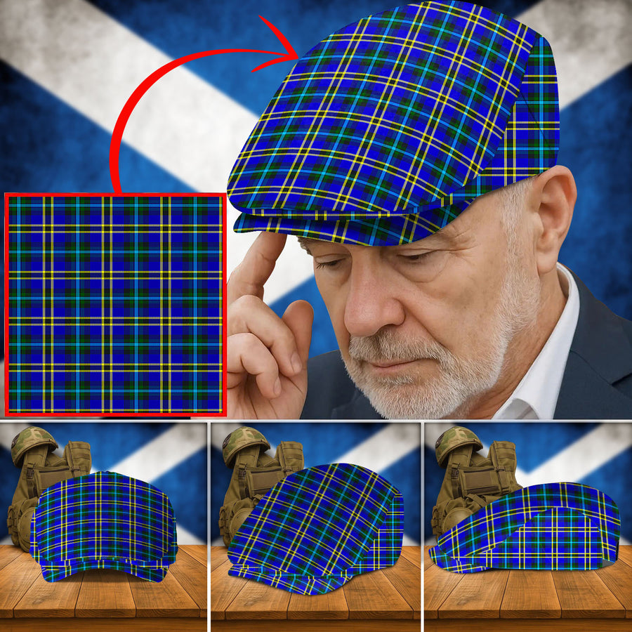 Clan Weir Modern Tartan Flat Cap