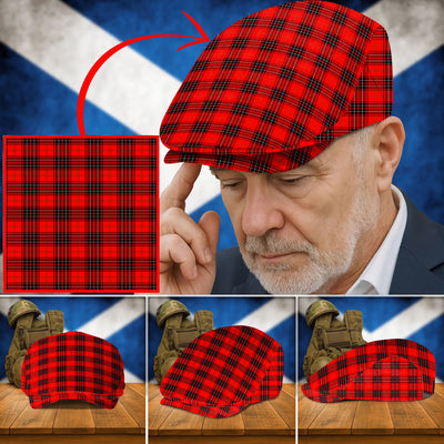 Clan Wemyss Modern Tartan Flat Cap MH14