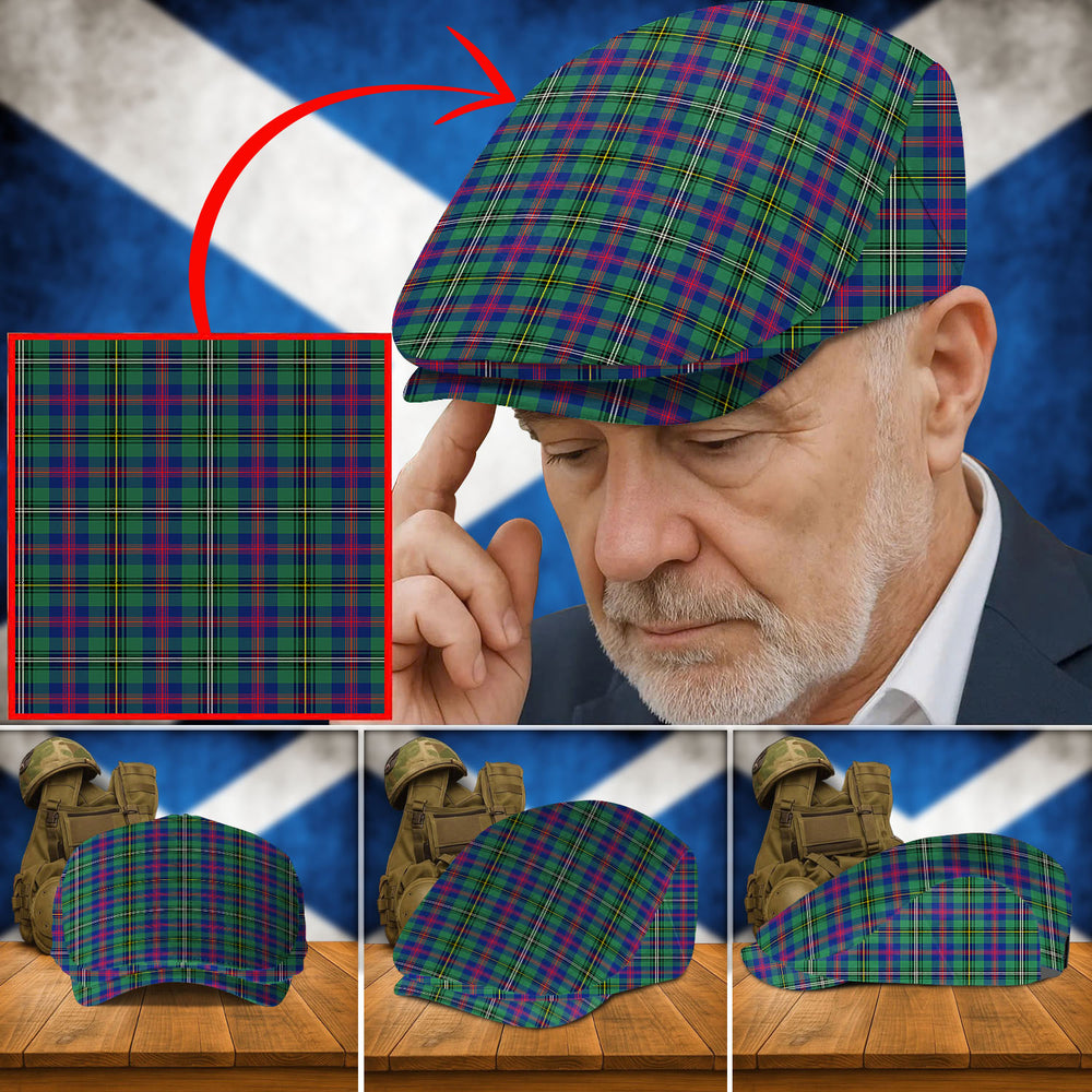 Clan Wood Modern Tartan Flat Cap YO13 Wood Modern Tartan Tartan Today