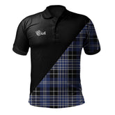 Clan Clark Clan - Military Polo Shirt DP61 Clark Tartan Tartan Polo