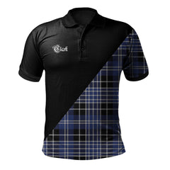 Clan Clark Clan - Military Polo Shirt DP61 Clark Tartan Tartan Polo