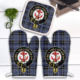 Clan Clark Tartan Crest Oven Mitt And Pot Holder (2 Oven Mitts + 1 Pot Holder) JH65 Clan Clark Tartan Today