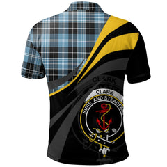 Clan Clark Ancient Tartan Polo Shirt - Royal Coat Of Arms Style WZ56 Clark Ancient Tartan Tartan Polo