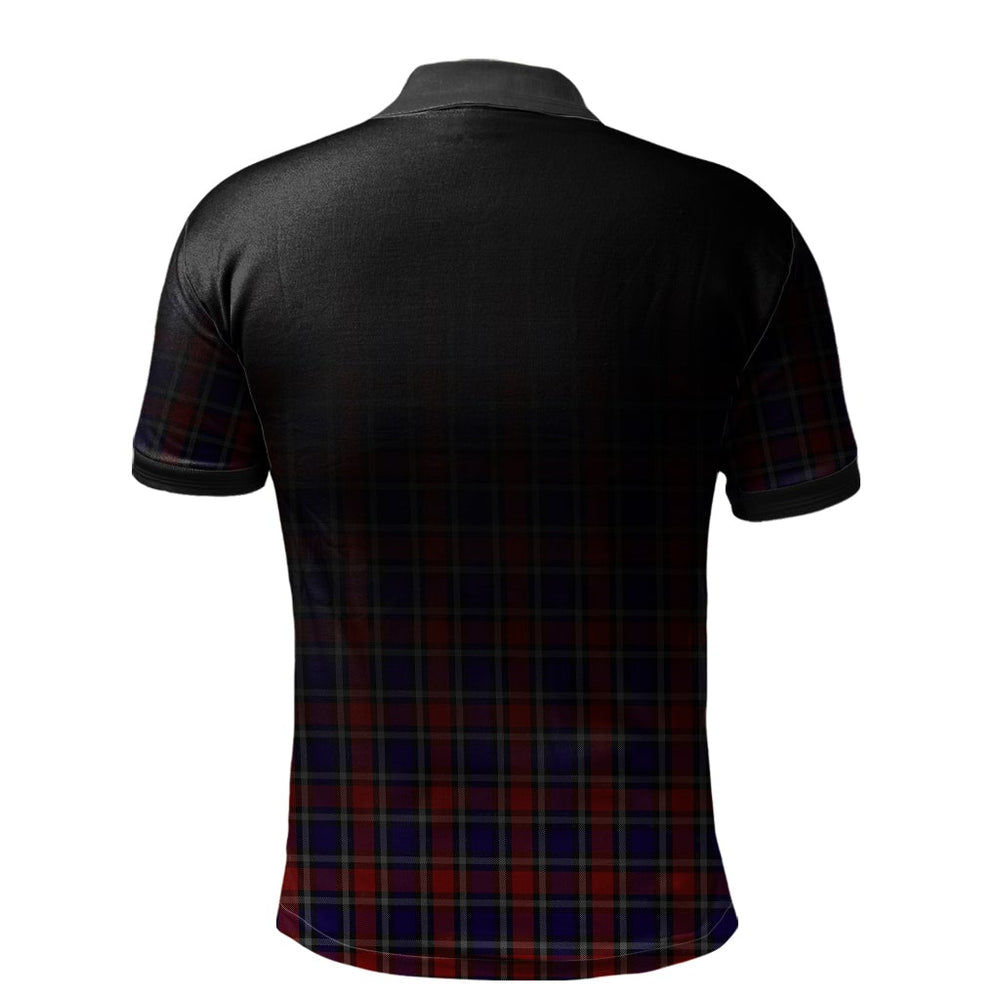 Clan Clark Red Tartan Polo Shirt - Alba Celtic Style HE61 Clark Red Tartan Tartan Polo