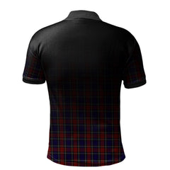 Clan Clark Red Tartan Polo Shirt - Alba Celtic Style HE61 Clark Red Tartan Tartan Polo