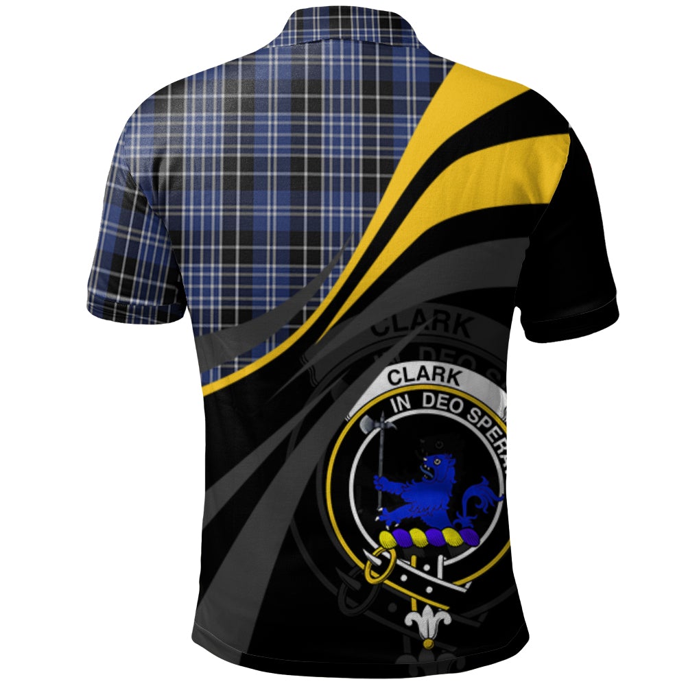 Clan Clark (Lion) 02 Tartan Polo Shirt - Royal Coat Of Arms Style FA98 Clark (Lion) 02 Tartan Tartan Polo