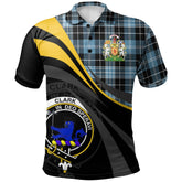 Clan Clark (Lion) Ancient Tartan Polo Shirt - Royal Coat Of Arms Style XK66 Clark (Lion) Ancient Tartan Tartan Polo