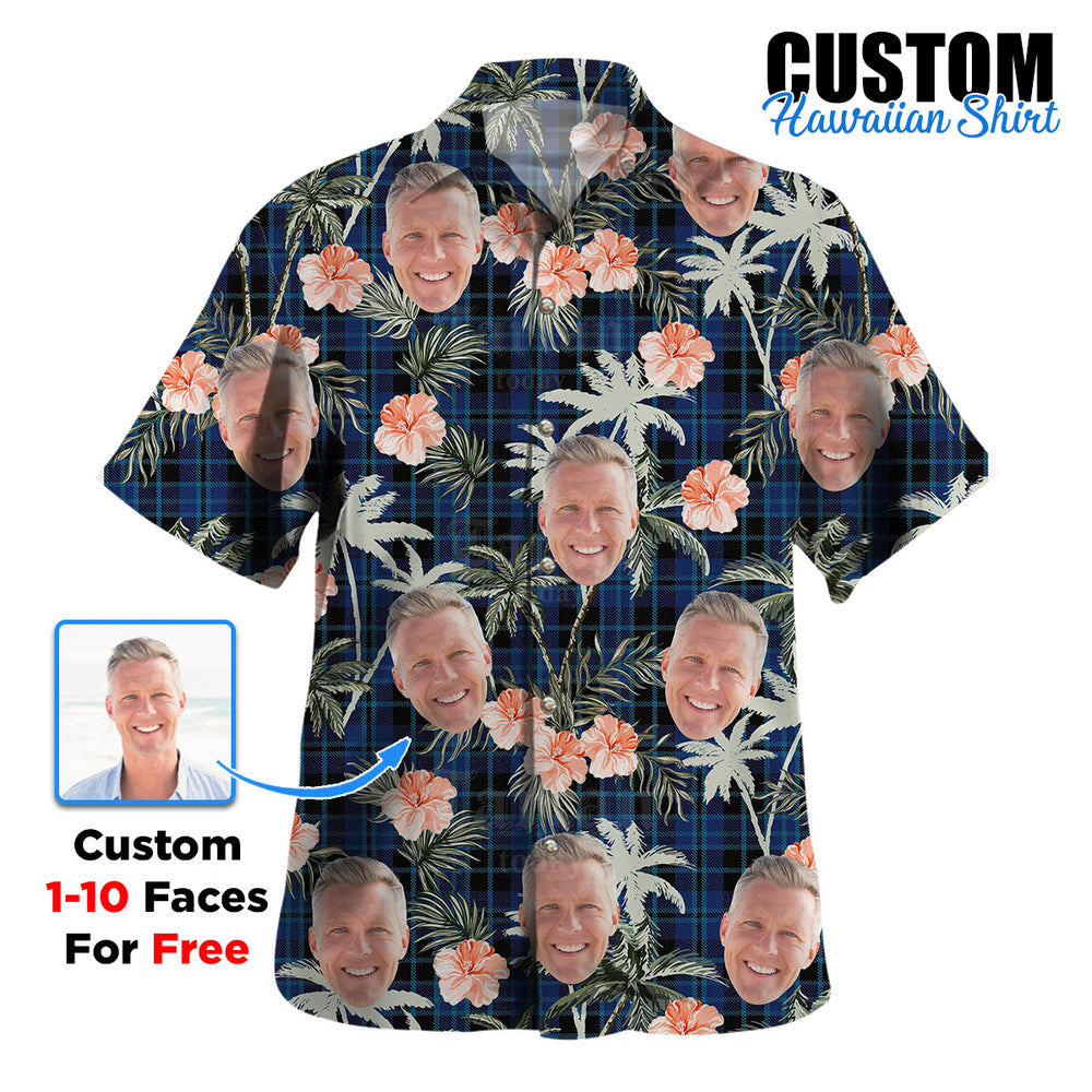 Clan Clark 2 Tartan Custom Face Hawaiian Shirt – Unisex Gift for Family Members, Summer Party PX46 Clark 2 Tartan Tartan Hawaii Shirt