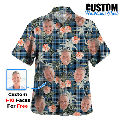 Clan Clark Ancient Tartan Custom Face Hawaiian Shirt – Unisex Gift for Family Members, Summer Party