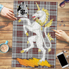 Clan Clayton Tartan Crest Unicorn Scotland Jigsaw Puzzles Gift For Family EI59 Clan Borthwick Tartan Today