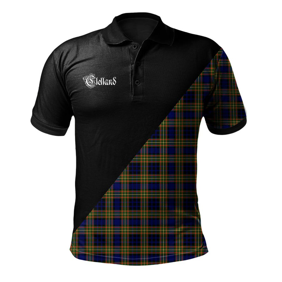Clan Clelland Modern Clan - Military Polo Shirt NN93 Clelland Modern Tartan Tartan Polo