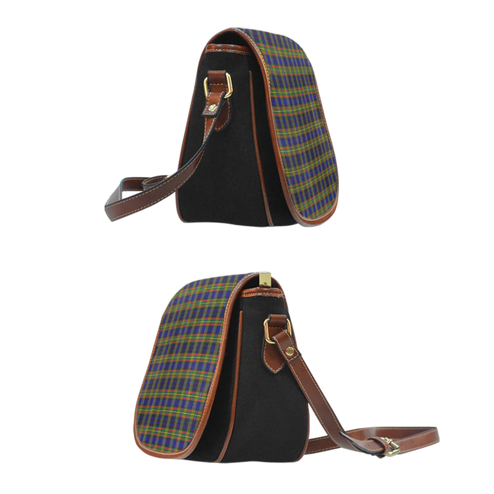 Clan Clelland Modern Tartan Saddle Handbags JW30 Clan Clelland Tartan Today