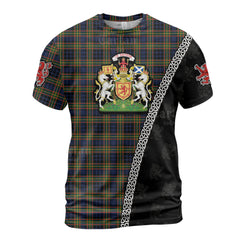 Personalized Clan Clelland Modern Tartan Shirt with Scotland Coat of Arms & Custom Name OM78