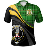 Clan Clephan Tartan Polo Shirt - Royal Coat Of Arms Style KN39 Clephan Tartan Tartan Polo
