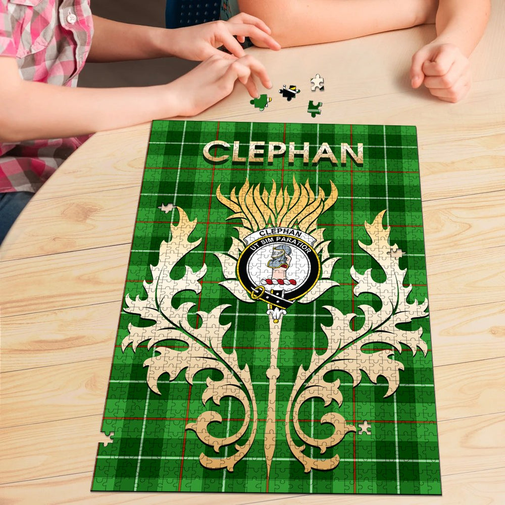 Clan Clephan Tartan Crest Thistle Jigsaw Puzzles Gift For Family TP93 Clan Clephan Tartan Today