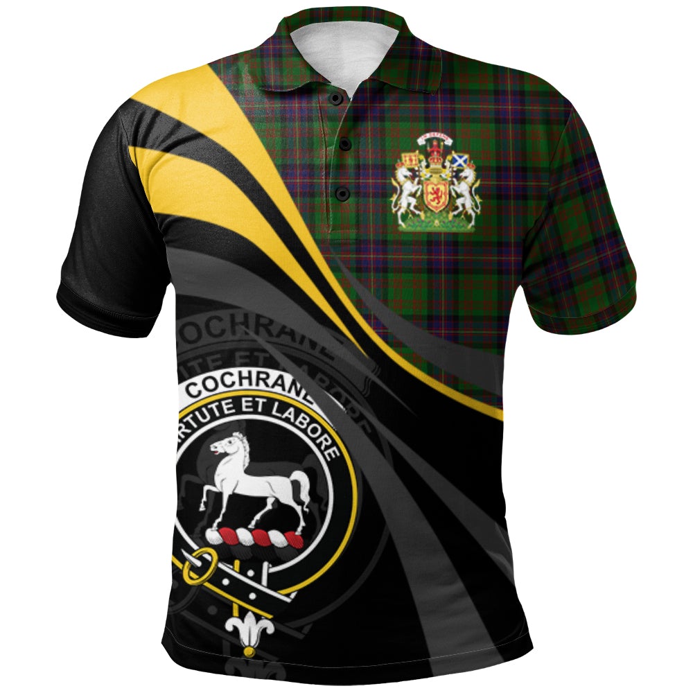 Clan Cochrane 01 Tartan Polo Shirt - Royal Coat Of Arms Style KV56 Cochrane 01 Tartan Tartan Polo