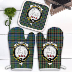Clan Cochrane Ancient Tartan Crest Oven Mitt And Pot Holder (2 Oven Mitts + 1 Pot Holder) FU99 Clan Cochrane Tartan Today