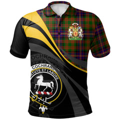 Clan Cochrane Modern Tartan Polo Shirt - Royal Coat Of Arms Style UI84 Cochrane Modern Tartan Tartan Polo