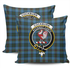 Clan Cockburn Modern Tartan Crest Pillow Cover PO65 Clan Cockburn Tartan Today