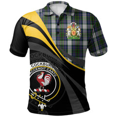 Clan Cockburn of Ormiston Dress Tartan Polo Shirt - Royal Coat Of Arms Style JY28 Cockburn of Ormiston Dress Tartan Tartan Polo