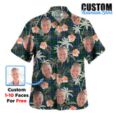 Clan Cockburn Ancient Tartan Custom Face Hawaiian Shirt – Unisex Gift for Family Members, Summer Party XM36 Cockburn Ancient Tartan Tartan Hawaii Shirt