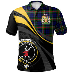 Clan Colquhoun Modern Tartan Polo Shirt - Royal Coat Of Arms Style ZM95 Colquhoun Modern Tartan Tartan Polo