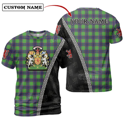 Personalized Clan Colville Tartan Shirt with Scotland Coat of Arms & Custom Name