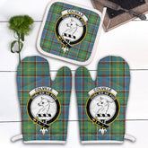 Clan Colville Tartan Crest Oven Mitt And Pot Holder (2 Oven Mitts + 1 Pot Holder) AD94 Clan Colville Tartan Today