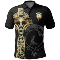 Clan Cooper Clan Unisex Polo Shirt - Celtic Tree Of Life VW72 Cooper Tartan Tartan Polo