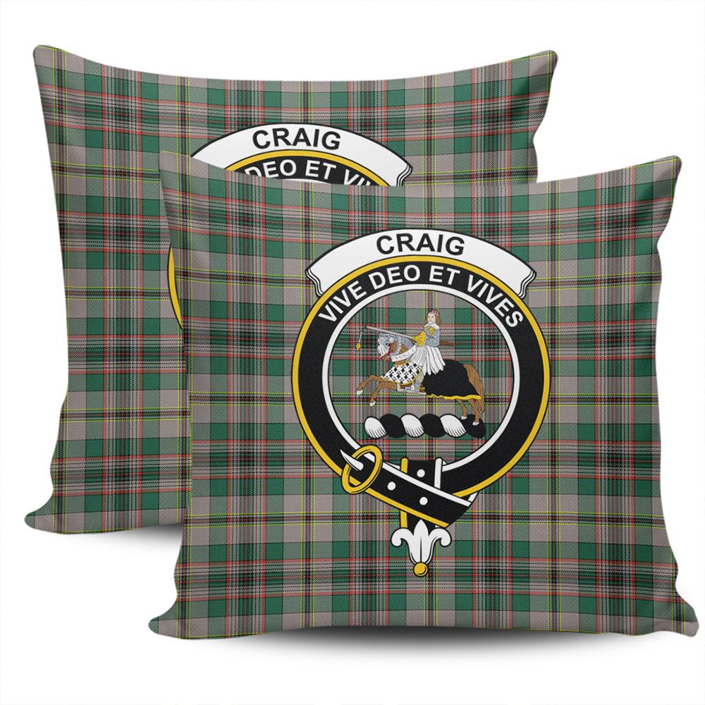 Clan Craig Ancient Tartan Crest Pillow Cover FH62 Clan Craig Tartan Today