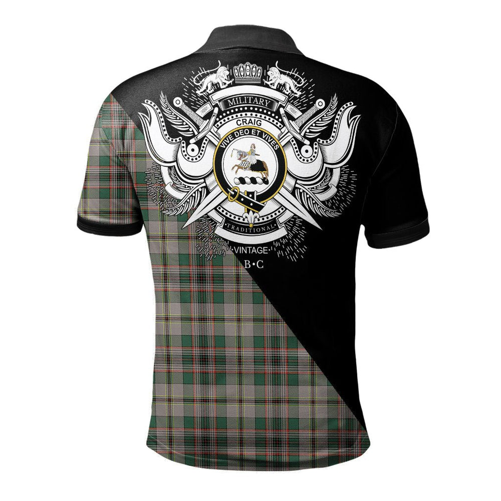 Clan Craig Ancient Clan - Military Polo Shirt QX51 Craig Ancient Tartan Tartan Polo